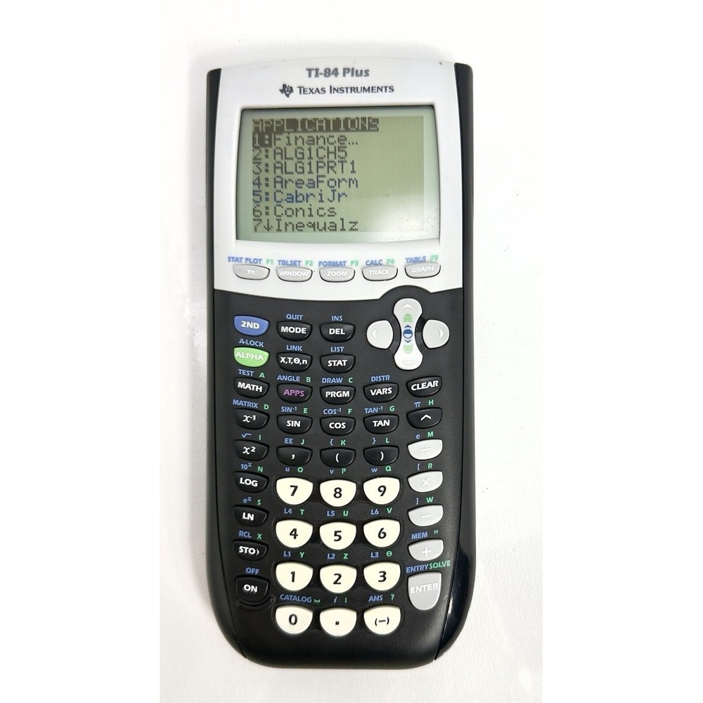 Texas Instruments TI-84 Plus Graphing Calculator with Cover-Black-TESTED-WORKS